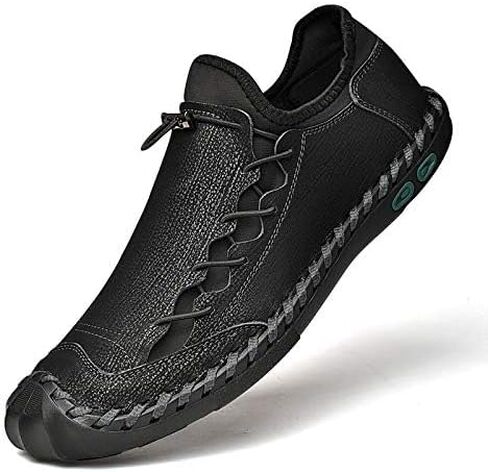 LZDZN Mens Casual Shoes for Men's Leather Loafers Boat Dress Driving Men Black Brown Yellow White Big Size Wide Summer Breathable Fashion Walking Work Office Business Male Handmade in Kuwait