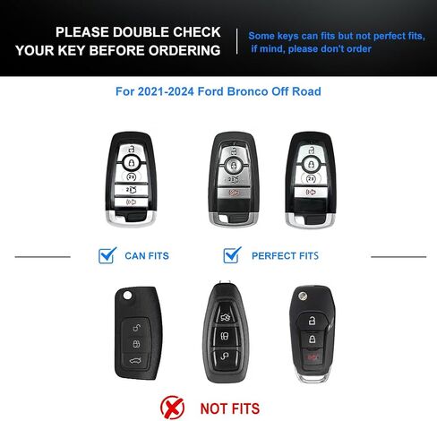 Z8 for Ford Key Fob Cover,Metal Key Protective Case Key Shells Compatible with 2021-2024 Bronco&2017-2024 Fusion Edge&2018-2024 Mustang Explorer Expedition F150 F250 F350 in Kuwait
