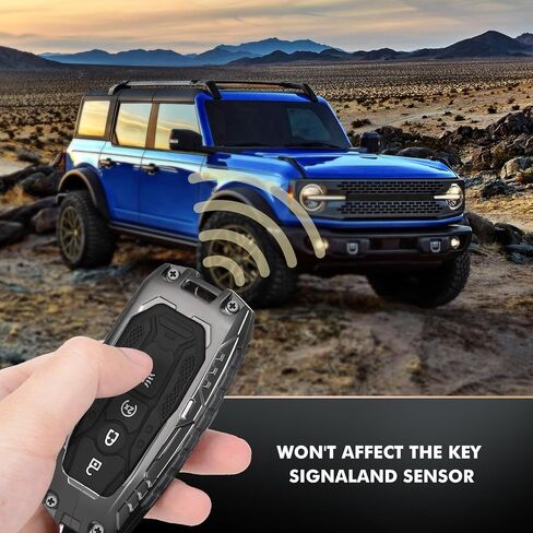 Z8 for Ford Key Fob Cover,Metal Key Protective Case Key Shells Compatible with 2021-2024 Bronco&2017-2024 Fusion Edge&2018-2024 Mustang Explorer Expedition F150 F250 F350 in Kuwait