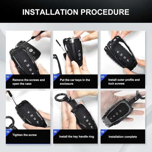 Z8 for Ford Key Fob Cover,Metal Key Protective Case Key Shells Compatible with 2021-2024 Bronco&2017-2024 Fusion Edge&2018-2024 Mustang Explorer Expedition F150 F250 F350 in Kuwait