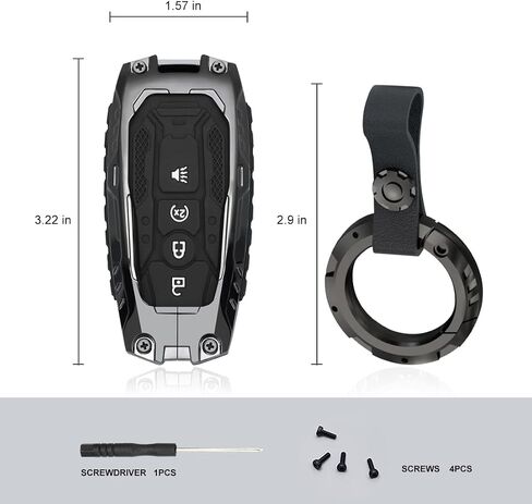 Z8 for Ford Key Fob Cover,Metal Key Protective Case Key Shells Compatible with 2021-2024 Bronco&2017-2024 Fusion Edge&2018-2024 Mustang Explorer Expedition F150 F250 F350 in Kuwait