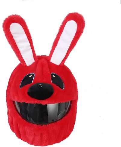 Cute Cartoon Motorbike Helmet Hat Motorcycle Plush Helmet Cover Outdoor Riding Helmet Cover Plush Protection Tool for Motorcycle in Kuwait