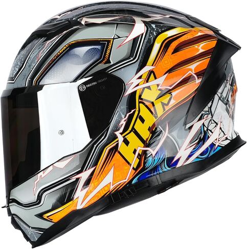 HAX Force Aerodynamic Full Face Helmet for Street & E-Bikes DOT & ECE Certified - Enhanced Dual Visor, Adult Size in Kuwait