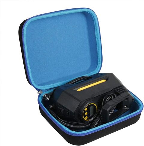 Hermitshell Hard Travel Case for AstroAI/HAUSBELL/joyroom 12V Air Compressor Pump Tire Inflator (Black + Blue) in Saudi Arabia