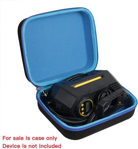 Hermitshell Hard Travel Case for AstroAI/HAUSBELL/joyroom 12V Air Compressor Pump Tire Inflator (Black + Blue) in Saudi Arabia