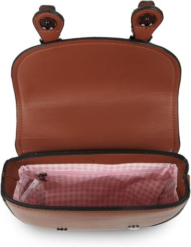 Islander® The Mini Cobble Satchel - Small Ladies Satchel With HARRIS TWEED - Chestnut Blue Tartan, Chestnut Blue Tartan, Mini in Kuwait