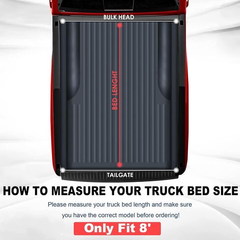 MOSTPLUS Roll-Up Soft Vinyl Truck Bed Tonneau Cover Compatible with 1988-2006 Chevy Chevrolet Silverado/GMC Sierra 1500 2500 3500 HD (Incl. 2007 Classic) | Fleetside 8 FT in Saudi Arabia