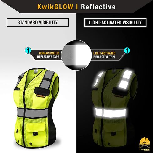 KwikSafety - شارلوت، كارولاينا الشمالية - سترة RoadBOSS الاقتصادية والأمان الممتازة للنساء [SNUG-FIT] الفئة 2 التي تم اختبارها بواسطة ANSI OSHA in Kuwait