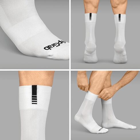 GripGrab Lightweight SL Performance Summer Cycling Socks Eyecatching 2 Lengths Road Mountain Gravel Bike Indoor Cycling Socks in Kuwait