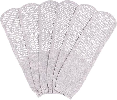 Slip Stop Safety Single Tread Slipper Socks | Non-Slip, Non-Skid Gripper Socks (3 Pair) in Saudi Arabia
