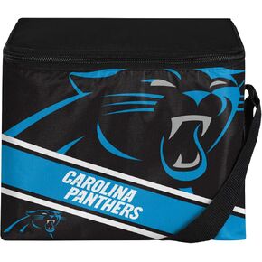FOCO Carolina Panthers Big Logo Stripe 6 Pack Cooler