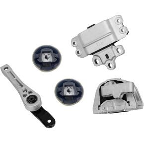 5pcs Front Upper Lower Right and Rear Motor Mount and Transmission Motor Mount for 2006-2014 Volkswagen GTI 2006-2013 Audi A3 2006-2008 Jetta 2.0L A6929 A6969 A6966 A6962 A6960HY