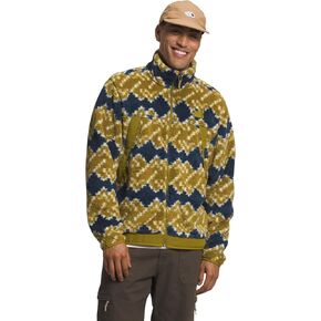 THE NORTH FACE Men's Campshire Fleece Jacket, Sulphur Moss Mountain Geo Print, Small