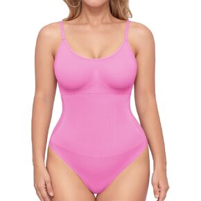 MANGOPOP Womens Shapewear Bodysuits Tummy Control Seamless Thong Backless Cami Body suit Going Out Tops