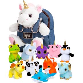 Naturally KIDS Small Unicorn Backpack and Plush Unicorn Toys Set 11