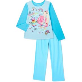 Girl's JoJo Siwa and BowBow 2 Piece Flannel Pajama Set