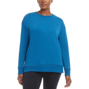 Danskin Women's Long Sleeve Split Hem Tunic Top
