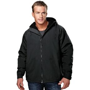 AFC Men's Nylon Hooded Jacket with Fleece Lining Lg to 6x Big and Tall Coat