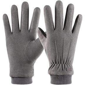 INOGIH Womens Winter Fleece-Lined Warm-Gloves - Soft Warm Touchscreen-Texting Gloves for Driving Cyling Cold Weather