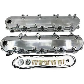 Cast Aluminum Valve Covers w/Coil Mounts for GM LT GEN V 5.3 6.2 LT1 LT4 (Black)