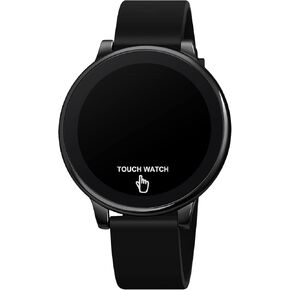 TOOCAT Sport Watch, Fashion Touch LED Digital Watch Outdoor 50M Waterproof Rubber Bands Wristwatch for Men Women Teens Students (Black-LED Touch)