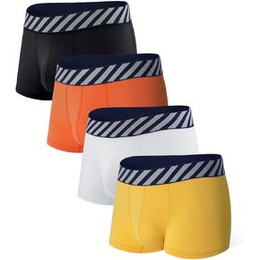 Men's Underwear Athletic Gym Sport Performance Mesh Trunks With Pouch 4 Pack