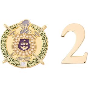 Desert Cactus Omega Psi Phi Lapel Pin OPP Omega Man D9 Divine 9 Cross Over Initiation Enamel Fraternity Formal Wear Blazer Jacket (Line Number Pin Set - #2)