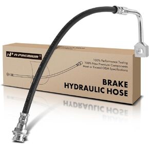 A-Premium Rear Driver Brake Hydraulic Hose Compatible with Select Chevy Models - Corvette 2014 2015 2016 2017 2018 2019, 6.2L - Replace# 1761816