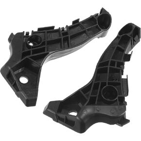 Bumper Support Bracket No.5211612380/5211512420 - Left Right Side Bumper Bracket for Toyota Corolla 2004-2006 - ABS Plastic Black - 1 Pair