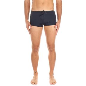 Emporio Armani Men's Tape Logoed Square Cut Swim Trunk