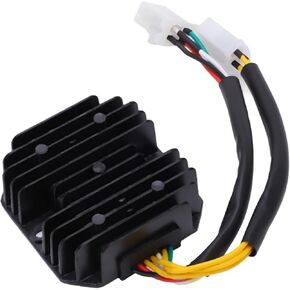 Keenso Motorcycle Rectifier, 7 Wires Rectifier Voltage Regulator Aluminum Motorcycle Accessories for 250