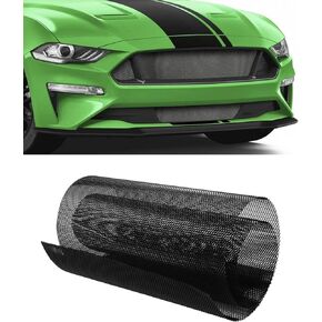 ESEWALAS Universal 40"x13" Car Grill Mesh,Black Painted Aluminum Alloy Grille Mesh Roll,Fit for Bumper,Hood Vent,Vehicle Opening. (Black, 3x6mm Rhombus)