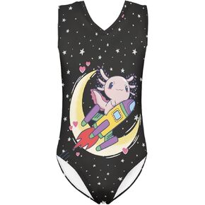 AFPANQZ Girl's Swimsuits Bathing Suits 1-Piece Swimwear Summer Sleeveless V Neck Bikini