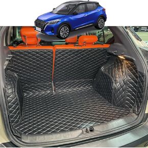Cargo Mat Compatible with 2018-2024 Nissan Kicks Trunk Mat (and Rear Left and Right Side Panels) Cargo Liners for Kicks