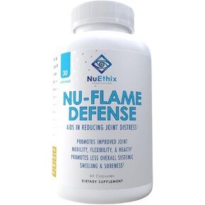 NuEthix Formulations Nu-Flame Defense Dietary Supplement, May Help with Joint Irritation, 60 Capsules
