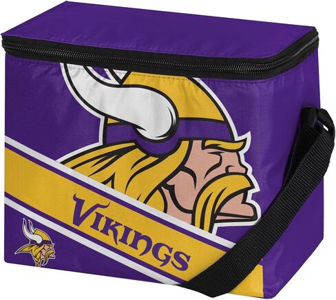 FOCO Carolina Panthers Big Logo Stripe 6 Pack Cooler in Saudi Arabia