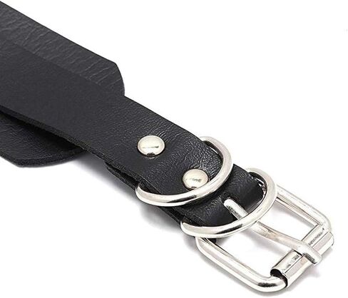 مجوهرات MJartoria القوطية - قلادات على شكل قوطي للنساء - قلادات على شكل قلب من نوع Punk Rock قابلة للتعديل بياقة سوداء (قطعة واحدة - أسود) in Kuwait