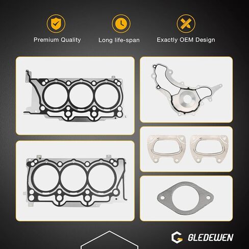 MLS Head Gasket Set Lower Gasket Kit, Compatible with 2011-2016 Chrysler 200 300 Ram 1500 C/V Dodge Charger Jeep Wrangler 3.6L V6 Engine, Replace# HS26541PT in Saudi Arabia