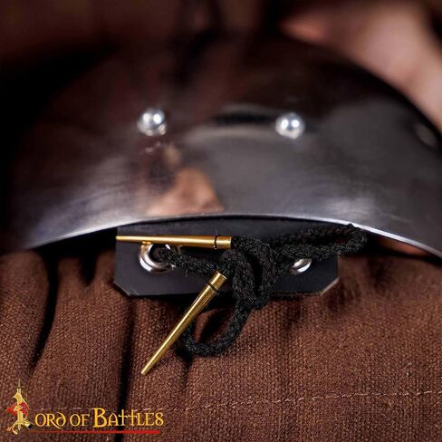 Lord of Battles Solid Brass Aiglets With Cotton Strings, Medieval Style Aiglets for Clothing DIY Accessories, Coats, Costumes in Kuwait