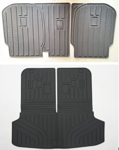 Rongtaod Trunk Mat Compatible with 2024 2025 Kia EV9 Cargo Mat Cargo Liner Trunk Liner Back Seat Cover Protector All Weather EV9 Accessories (Trunk Mat with Backrest Mats) in Kuwait