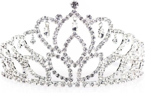 Anderson's Silver Mirabella Tiara and Tiara Presentation Sets, Wedding Tiaras, Bridal Tiaras, Prom Tiaras, Homecoming Tiaras, Pageant Tiaras, Birthday Tiaras, Costume, Special Event Crowns in Kuwait