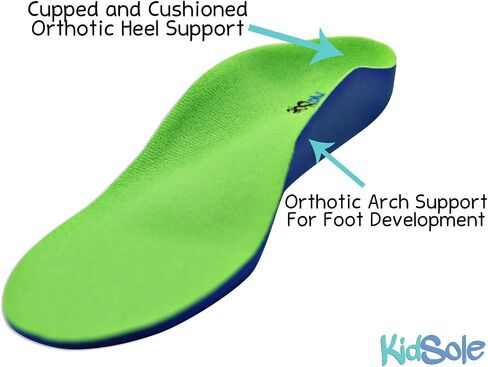 Neon Fix Premium Grade Orthotic Insole by KidSole, (24 CM) Kids Size 4-6 in Saudi Arabia