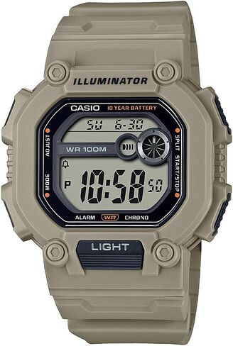 Casio LED Illuminator 10-Year Battery Extra Long Band Countdown Timer Daily Alarm Full-Auto Calendar Men's Digital Sport Watch Model: W-737HX-1AV in Saudi Arabia