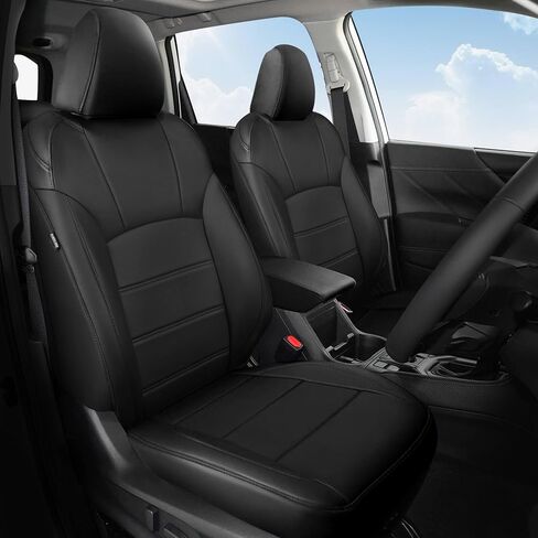 FREESOO 1:1 Fit for Subaru Forester Seat Covers 2024 2023 2022 2021 2020 2019 - Custom Fit Seat Covers Full Set for Subaru Forester - Luxury Waterproof Leather Car Seat Covers - Beige in Saudi Arabia