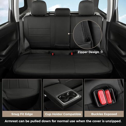 FREESOO 1:1 Fit for Subaru Forester Seat Covers 2024 2023 2022 2021 2020 2019 - Custom Fit Seat Covers Full Set for Subaru Forester - Luxury Waterproof Leather Car Seat Covers - Beige in Kuwait