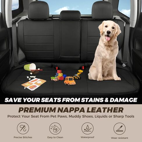 FREESOO 1:1 Fit for Subaru Forester Seat Covers 2024 2023 2022 2021 2020 2019 - Custom Fit Seat Covers Full Set for Subaru Forester - Luxury Waterproof Leather Car Seat Covers - Beige in Kuwait