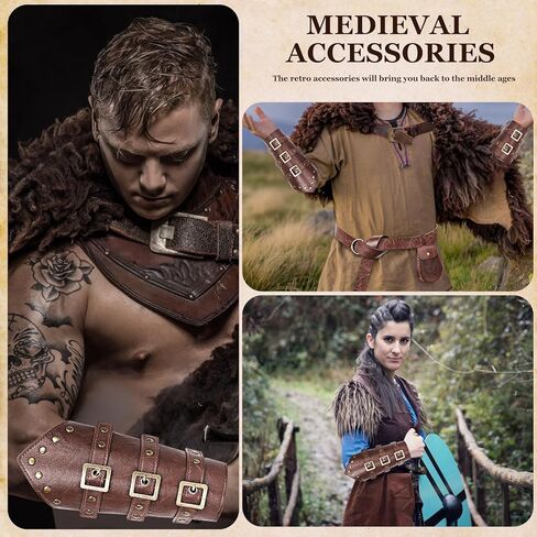 إكسسوارات عصر النهضة للرجال والنساء فايكنغ القرون الوسطى حزام الحقيبة الجلدية دعامات فايكنغ زي الرجال الملحقات لجميع القديسين in Kuwait