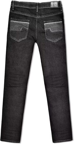 ETHANOL Men's Slim Hyper Stretch Classic Straight Leg Denim Jeans in Kuwait