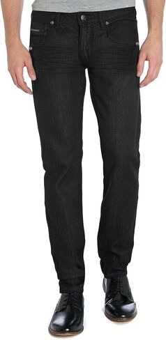ETHANOL Men's Slim Hyper Stretch Classic Straight Leg Denim Jeans in Kuwait