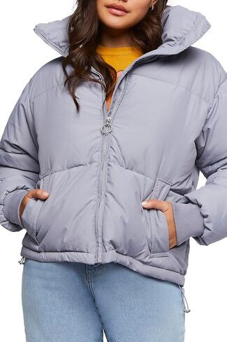 Forever 21 Women's Quilted Puffer Jacket in Saudi Arabia